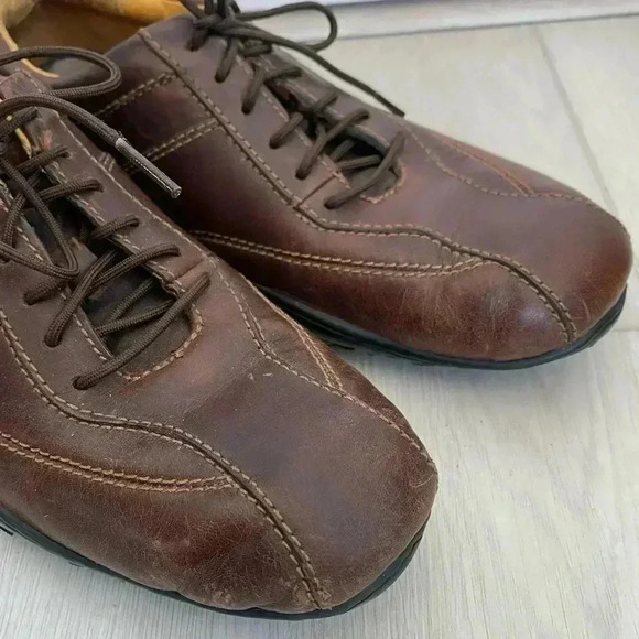 Timberland Paladian Brown Leather Sneakers 8 - Picture 8 of 9